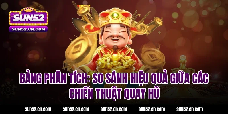 Bảng phân tích: So sánh hiệu quả giữa các chiến thuật quay hũ Sun52